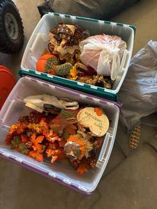 Lot of Assorted Fall Thanksgiving Harvest Decor Wreath Picks Plush