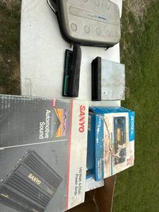 Vintage Car Audio Parts Lot Sanyo PA7520 Jensen CS2510 Panasonic