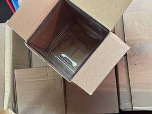 18 Square Glass Vases Wedding Centerpiece Decor Approx 6in Set