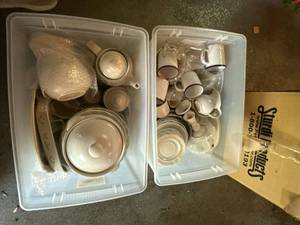 Pfaltzgraff Stoneware Dinnerware & Serveware Mixed Lot in 2 Totes