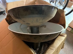 Mitel 5330e IP Phone & Light Fixture Parts Mixed Box Lot As Is
