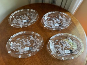 Mikasa Holiday Lights Glass Sweet Dishes - Set of 4 w Boxes