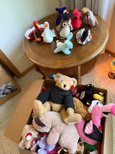 Mixed Plush Stuffed Animal Lot TY Beanie Babies Holiday Animals 20