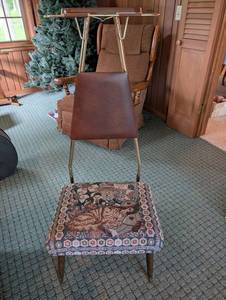 Folding Tray Chair With Upholstered Seat