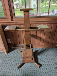 Wood Plant Stand Display Shelf