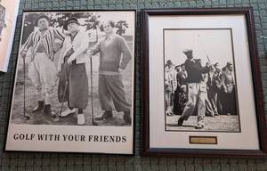 Framed Golf Prints - Golf With Your Friends & Ben Hogan (Pair)