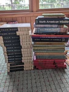 Mixed Hardcover Book Lot - Year Books, Nature Series & Guides
