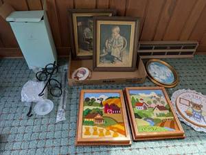 PartyLite Cascade Candle Holder & Framed Wall Decor Mixed Lot