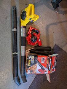 Black & Decker 18V Cordless Hard Surface Sweeper & Leaf Blower (Lot of 2)