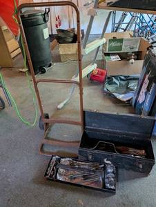 Rolling Tool Cart With Socket Sets & Hand Tools