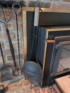 5-Piece Fireplace Tool Set With Stand