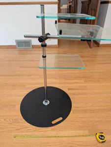 AirDesk Glass Standing Desk Workstation