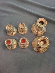 International Sterling Weighted Candlesticks (Lot of 6)