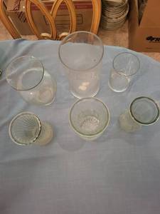 Clear Glass Vase Assortment (Lot of 6)