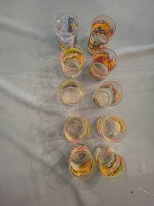 Vintage McDonalds Muppet Babies Glasses (Lot of 8)