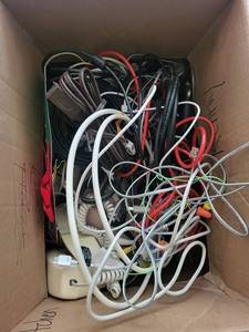 Mixed Lot of Assorted Electronics, Cables & Office Supplies