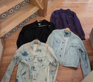 Vintage Jacket Lot Levis Calvin Klein ALPS Fundy Denim Fleece Wear