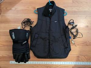Widder Electric-Heat Heated Vest w Glove & Controller Black Size 42