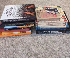 Lot of Assorted Health, Cooking & Fitness Nonfiction Books