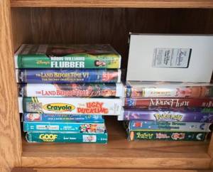 Lot of Assorted Kids Family VHS Tapes Disney Pokemon Rugrats