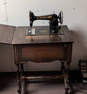 Antique Free Westinghouse Electric Sewing Machine Cabinet Treadle Style