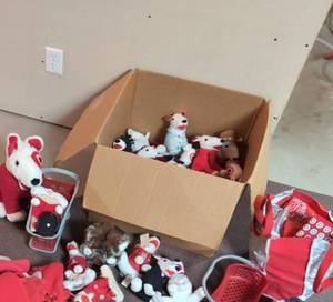 Target Bullseye Plush Toy & Store Accessory Lot Promo Mascot Collection