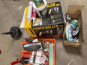 Wagner Power Roller Max Paint Kit & Assorted Drywall Painting Tools