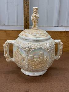 Vintage Heidelberg Perkeo Lidded Lustreware Ceramic Souvenir Jar