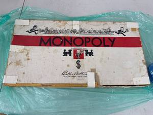 Parker Brothers Monopoly White Box Board Game 1935 Patent Set