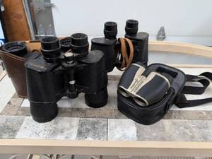 Lot of Vintage Binoculars Herters Sears Columbia Cobra Simmons