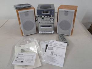 Sony CMT-EP313 Micro Hi-Fi Stereo System w Speakers Remote Manuals