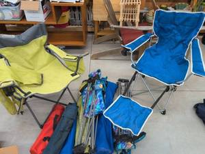 Coleman & Assorted Folding Camp Chairs Outdoor Seating Lot