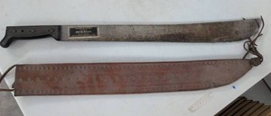Incolma Gavilan Colombia Machete with Leather Sheath See Photos