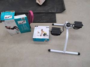 Crane Fitness Ab Wheel & Thigh Toner Home Exercise Set w Boxes