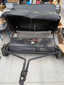 Brinly Tow Behind Lawn Sweeper Yard Leaf Collector Attachment