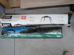 Alpine Design Canopy & Sun Shelter Shade Tent Set Camping Beach