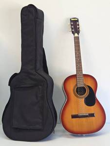 Vintage AQUARIUS Acoustic Guitar Model 887 wCase