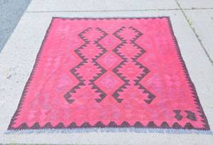 Very Nice Vintage Vintage Handmade Wool Rug&nbsp