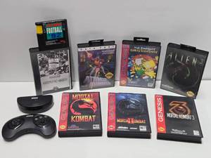Excellent Clean Condition SEGA GENESIS Complete Video Games &amp 6-Button Controller