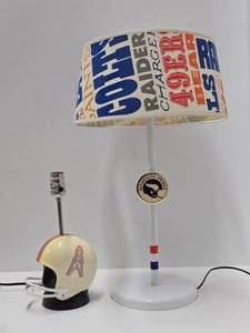Vintage 70s-80s MN VIKINGS &amp Oilers NFL Football Team Lamps