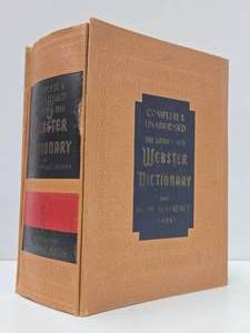 LARGE Vintage Webster Dictionary