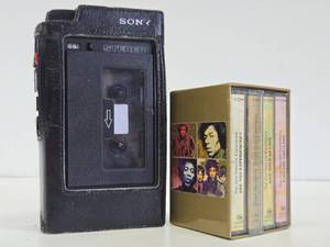 Vintage SONY Portable Cassette Tape Player wJimmy Hendrix Box Set