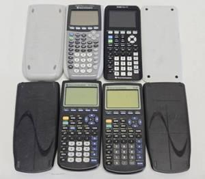Lot of 4 Good Graphing Calculators wCovers