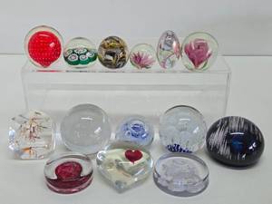 Collection of Glass etc Paperweights