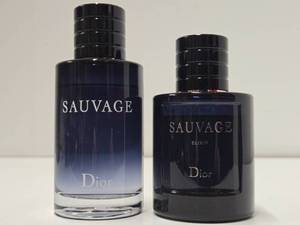 2 Full Bottles of DIOR Sauvage &amp Sauvage Elixir Cologne - Both are 3.4 FL OZ
