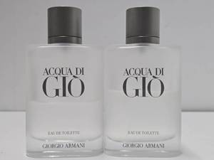 2 Partially Full Bottles of ACQUA DI GIO Giorgio Armani