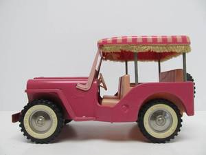 Vintage Metal TONKA Pink Jeep