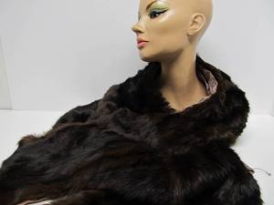 Vintage Genuine Fur Mink Cape  Shawl