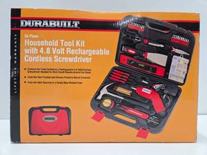 New in Box DURABUILT Household Tool Kit