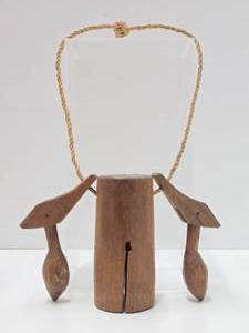 Antique Primitive Wood Cow or Camel Clapper Bell
